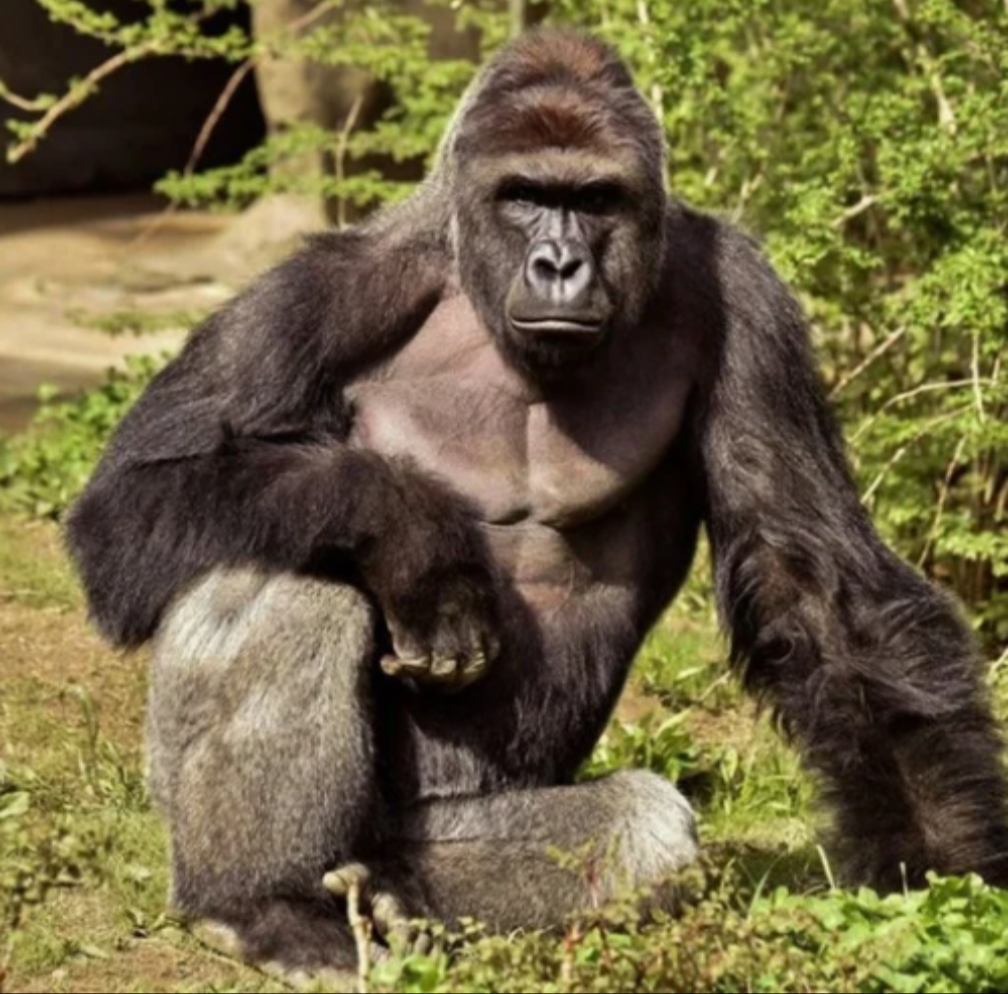 Harambe the silverback gorilla